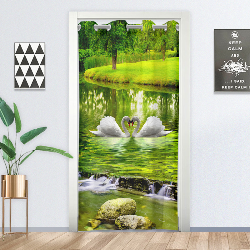 免打孔门帘隔断窗空调挡风试衣间分隔卧室厨房化妆室全遮挡布帘子,居家布艺,门帘,淘宝优惠券,粉丝福利购,淘宝优惠卷