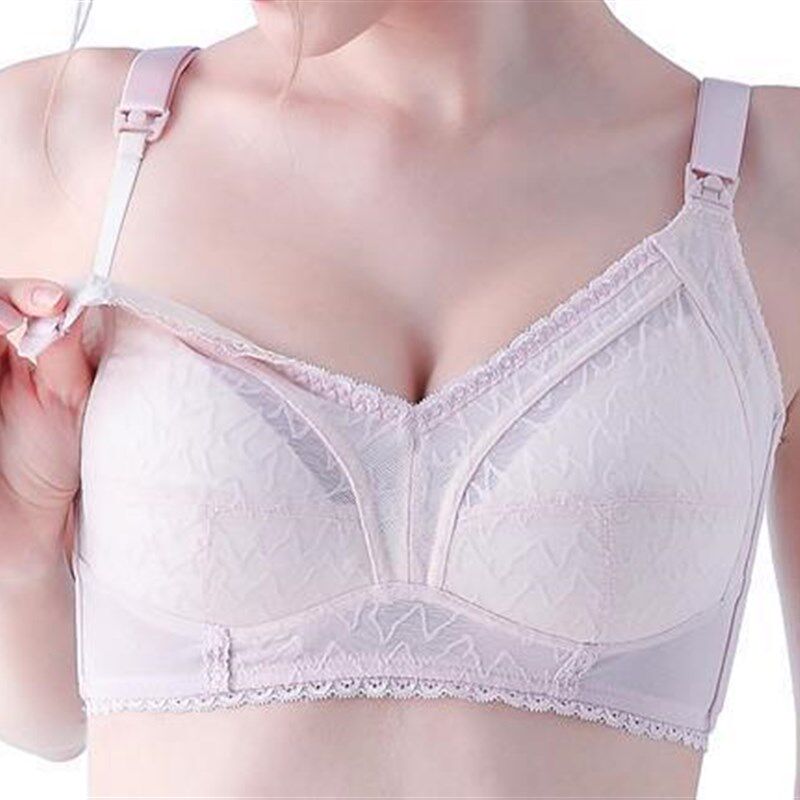 夏全罩杯薄款孕期哺乳文胸喂奶聚拢防下垂大胸显小无钢圈上托内衣