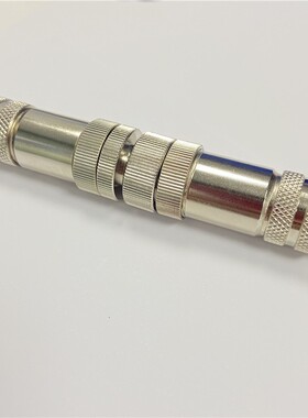 M12以太网接头profinet航空防水插头4芯5芯8芯12芯金属屏蔽连接器