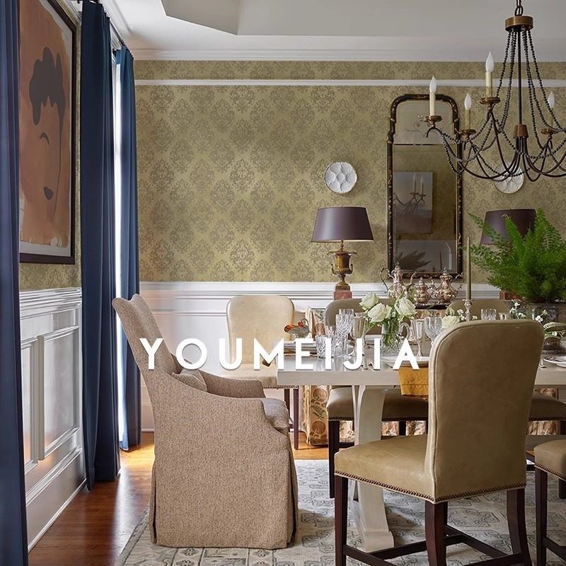 墙纸定制巴洛克花纹壁纸欧式客厅电视背景墙壁画墙布卧室满屋壁画,家装主材,定制壁画,淘宝优惠券,粉丝福利购,淘宝优惠卷