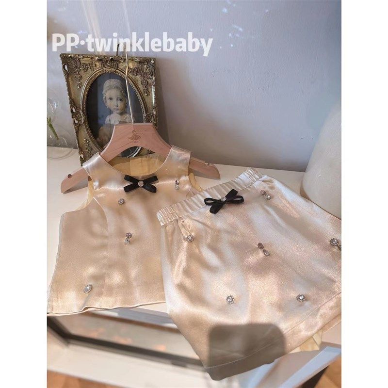 PPTwinkle 气质优雅带钻闪闪女宝套装P24031801现货,童装/婴儿装/亲子装,套装,淘宝优惠券,粉丝福利购,淘宝优惠卷