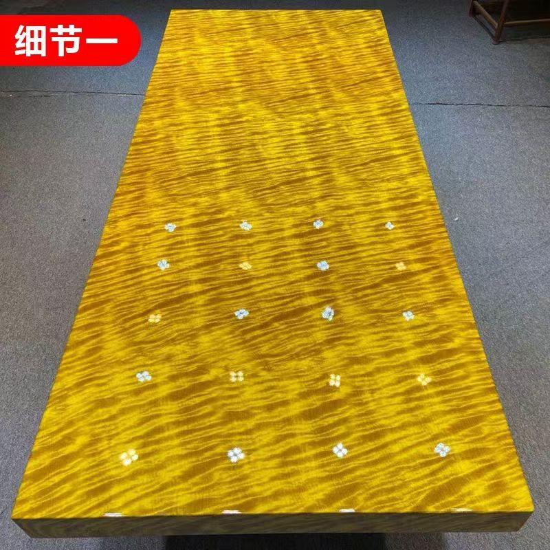 整块原木金丝楠木实木大板桌原木茶桌茶台餐桌老R板办公桌简约现