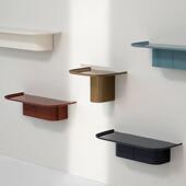 sort丹麦HAY带挂钩墙壁置物架上墙展示架创意收纳层架KORPUS SHEL