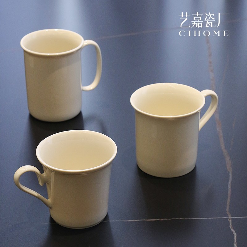 暖玉瓷高温黄泥餐具健康精致高级乔迁家用情侣陶瓷碗碟简约碗盘碟