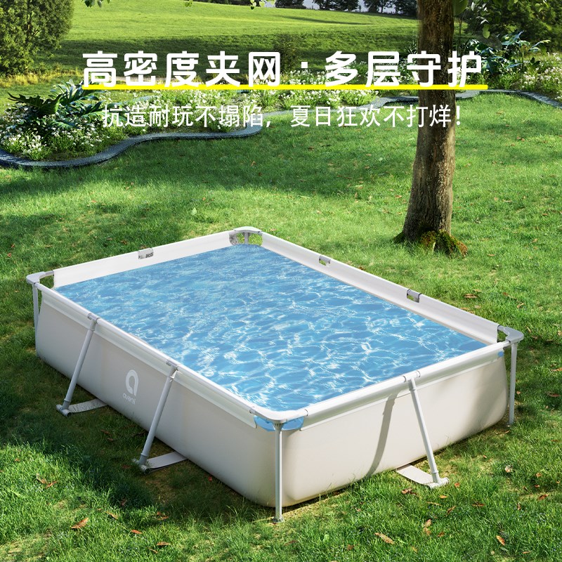 儿童家用支架游泳池大型简易泳池家庭户外小孩加厚折叠成人戏水池