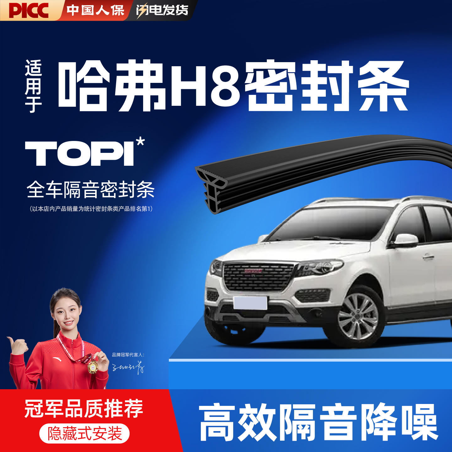 【热销10W+】哈弗H8专用密封条