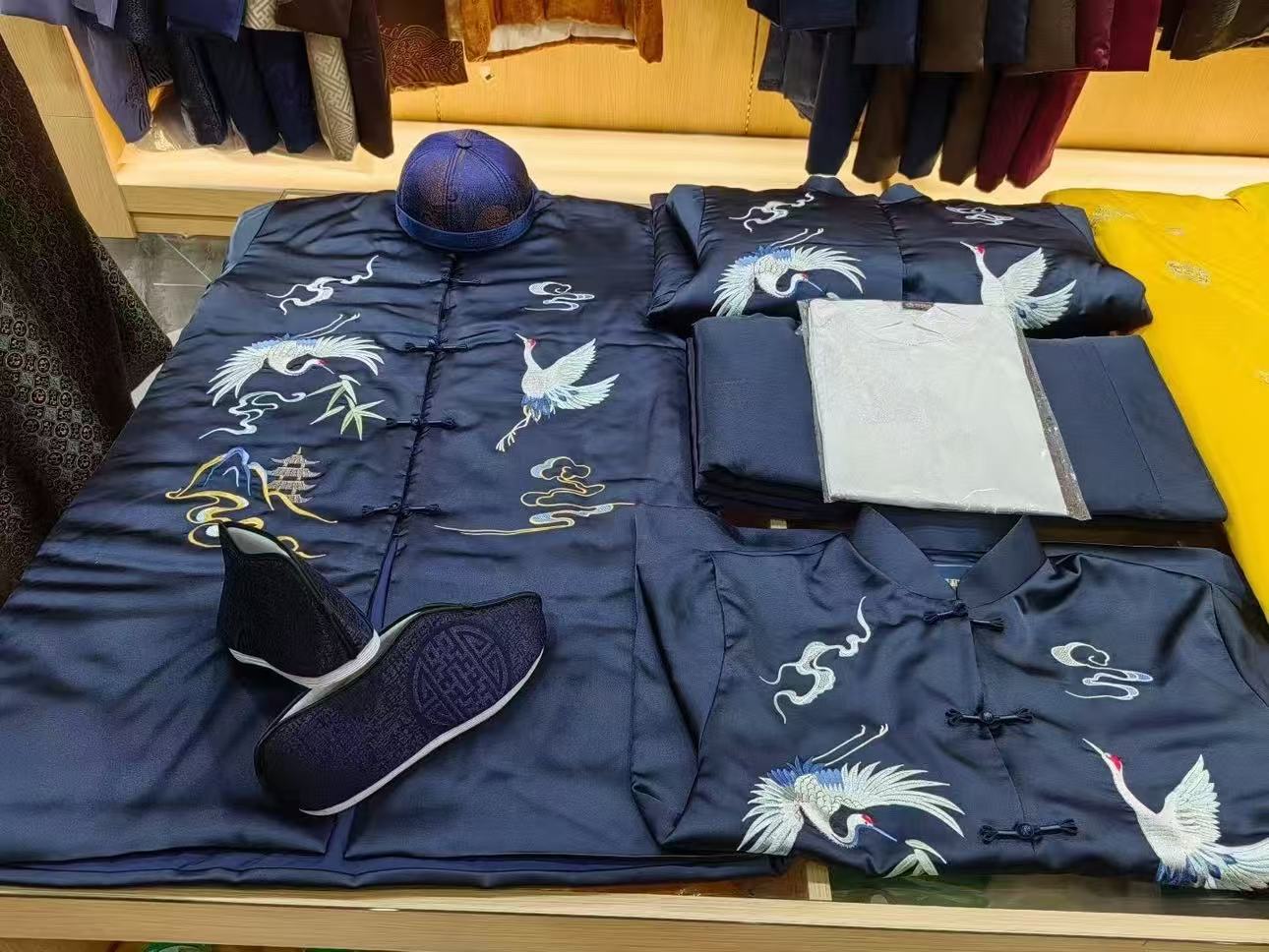 高端寿衣男衣服全套加所有随葬品
