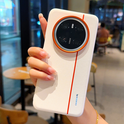 适用华为Mate70手机壳高品质拼接皮纹华为Mate70Pro金属镜头圈大孔pro+防摔外壳mete70rs非凡大师磨砂保护套