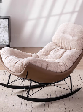 摇椅大人躺椅阳台家用休闲客厅懒人摇摇椅轻奢设计师单人沙发椅子