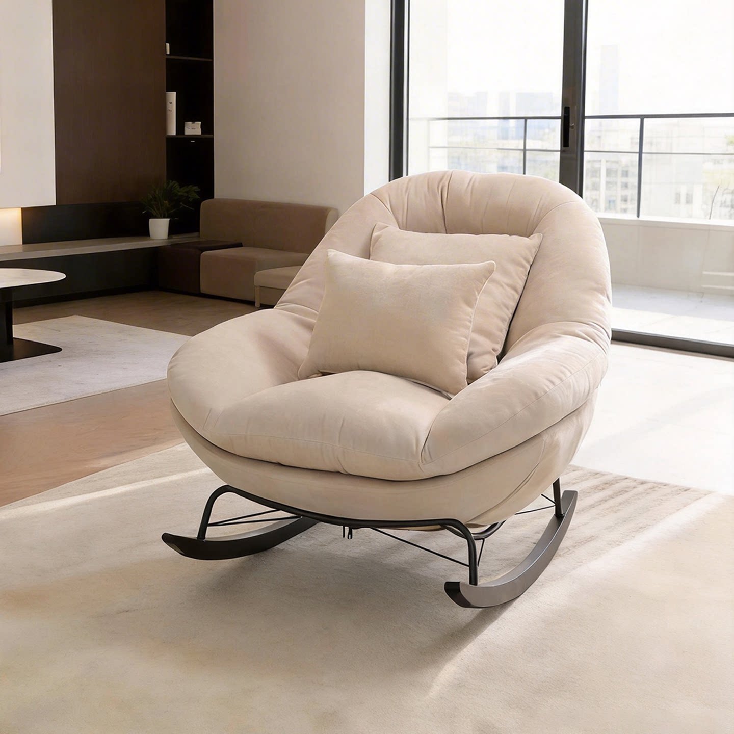 摇摇椅躺椅成人可睡觉复古客厅家用休闲摇椅单人沙发椅阳台懒人椅