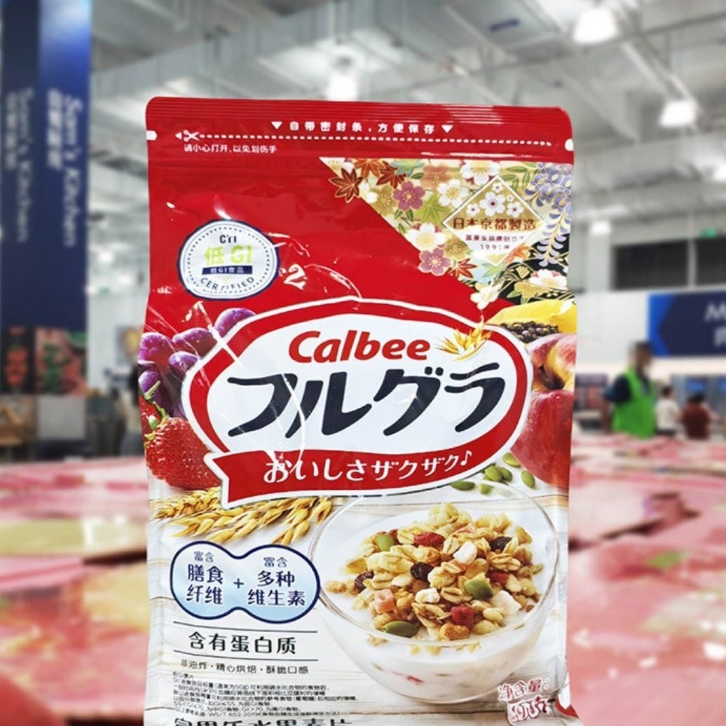 山姆 卡乐比富果乐原味水果麦片1kg 低GI 快捷早餐 配比酸奶牛奶