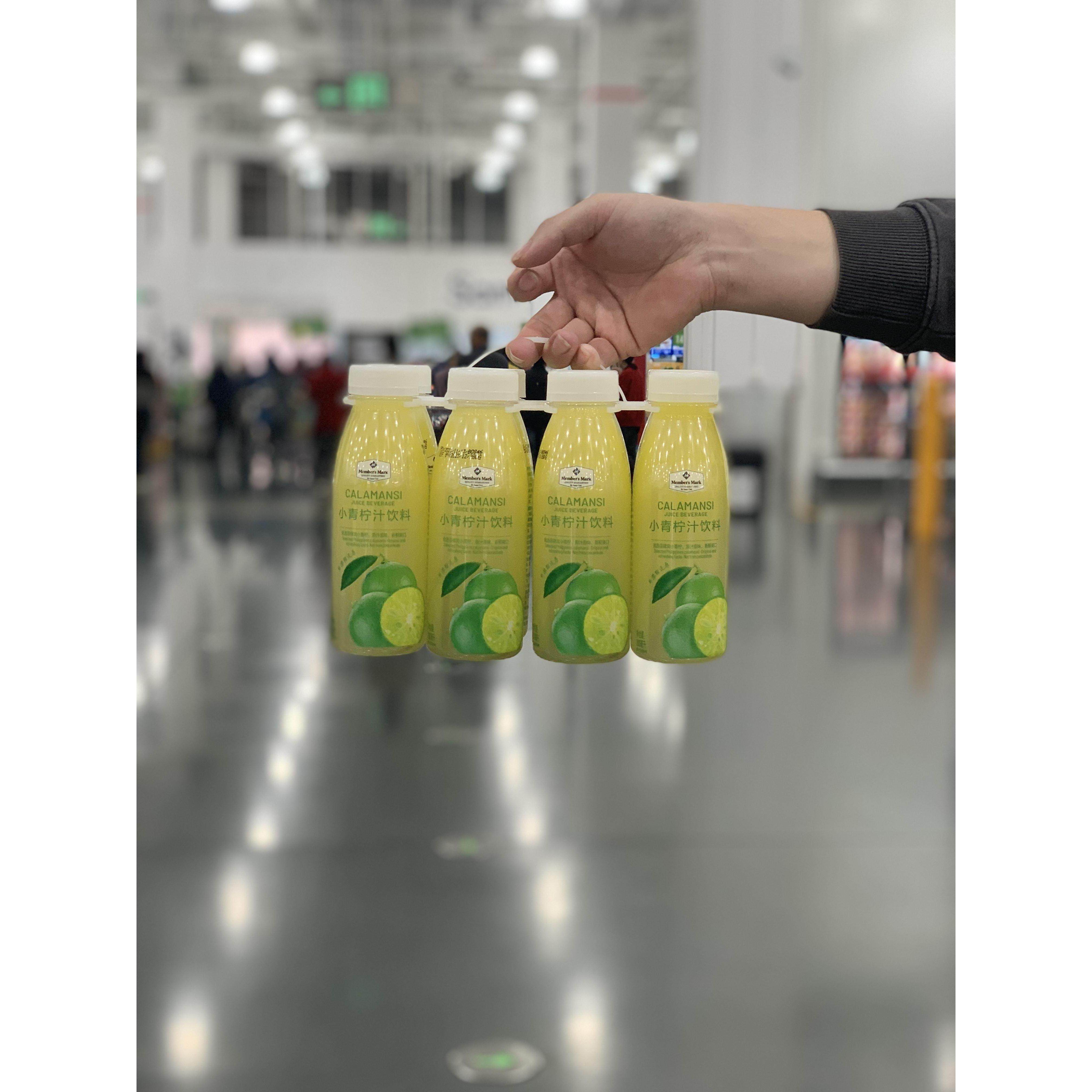 山姆代购小青柠汁饮料西柚茶300ml/1L大小瓶24新鲜果檬汁会员超市
