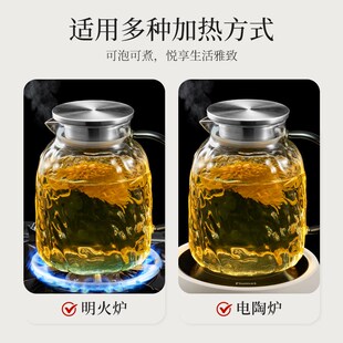 烧水壶可明火加厚耐高温 自营 玻璃泡茶壶家用围炉煮茶2025新款