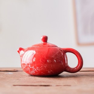 石斑纹釉2025新款 陶瓷茶壶家用泡茶壶功夫茶具套装 西施小茶壶单壶