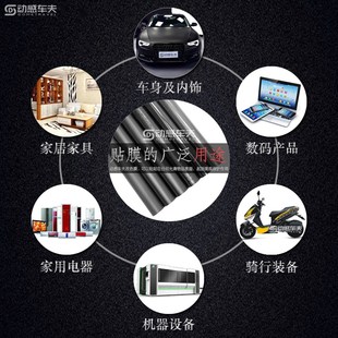 汽车碳纤维贴膜内饰中控中柱亮条饰条黑化改色车膜贴纸改色膜磨砂