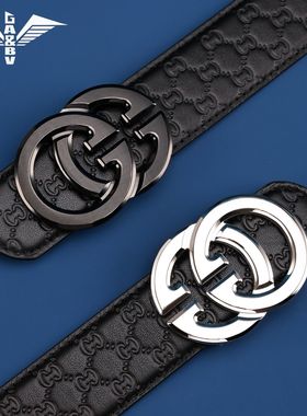 GA&BV官方旗舰店皮带男士内扣内穿式不露尾真皮腰带裤带2025新款