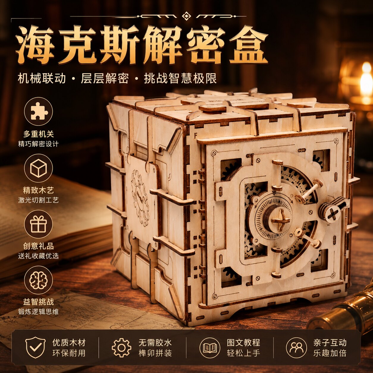 puzzle解密盒子解密机关盒玩具