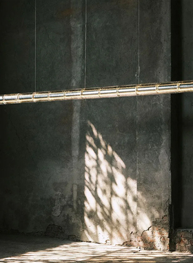 意大利Luce Orizzontale设计师款吧台玻璃一字长条桌岛台餐厅吊灯