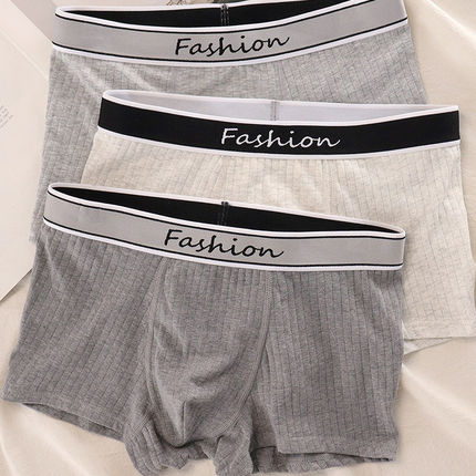 男士内裤纯棉男生平角裤2026年秋季爆款7A抗菌全棉提花男生四角裤
