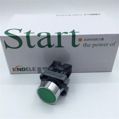 科耐达LA167-B2-BA31 BA42 51按钮开关XB2金属启动停止红绿色22mm