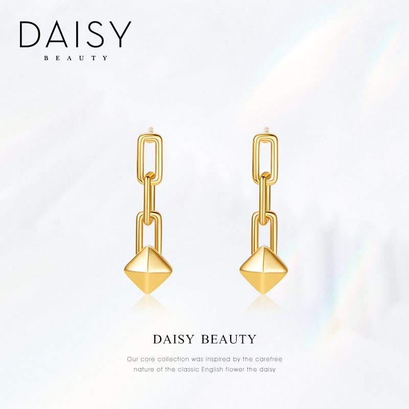 DAISY BEAUTY耳环 ins叠戴铆钉银耳环设计轻奢耳钉时尚