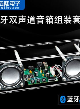 蓝牙音箱电子制作套件立体声功放小音响焊接组装练习散件WK-56-89