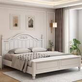 小美床田园全实木1.8米主卧双人床现代简约欧式 韩式 1.5公主床婚床