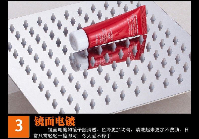 超大圆形方形正品304不锈钢顶喷吊顶淋浴大花洒16寸20寸24寸喷头