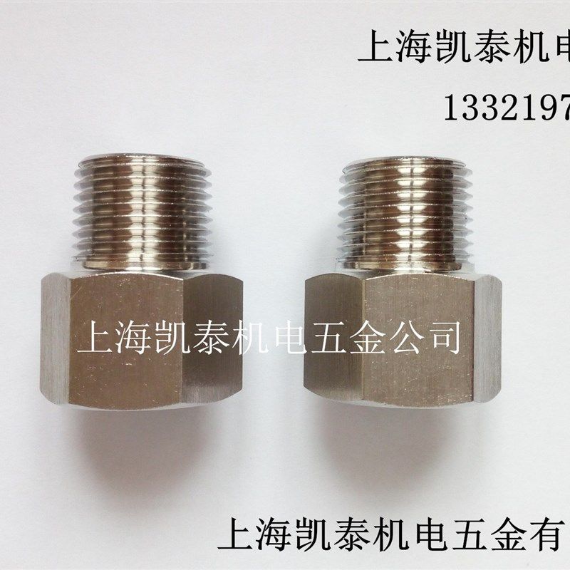 304不锈钢内外丝接头1/8 1/4 3/8 4分1/2 3/4 1寸六角棒转接头