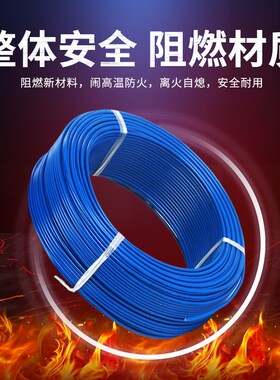 BV电线2.5平方铜芯线家装家用电缆4/6平方纯铜阻燃10国标单芯硬线