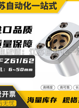 OFZ61/62-D6 8 10 12 16 20 25 30 35 40 50内置无油衬套直线轴承
