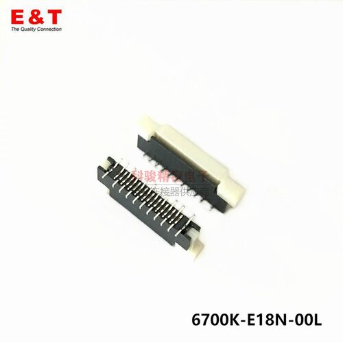 恩得利6700K-E18N-00L原装0.5FPC/FFC 18P立式贴片排线插座现货