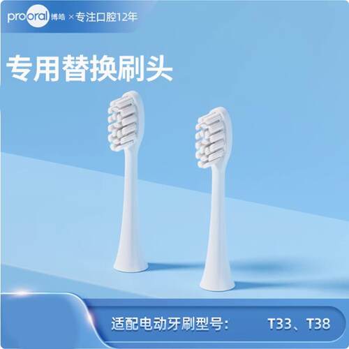 博皓电动牙刷原厂刷头 适用T33 T38
