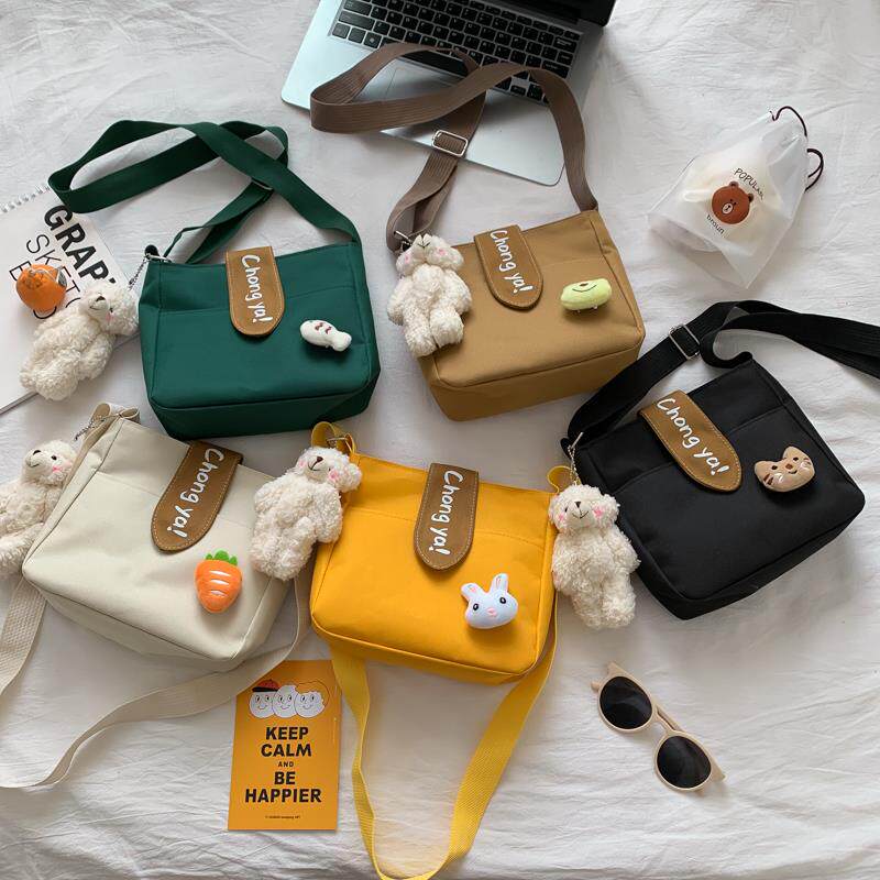 男女童斜跨小包包可爱迷你帆布包幼儿园宝宝斜挎包小学生单肩包