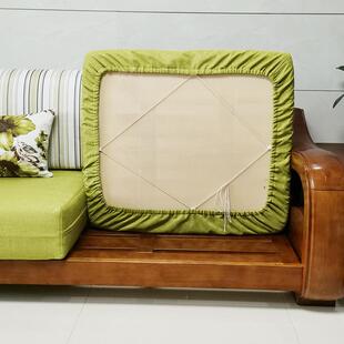 沙发笠套坐垫海绵套罩四季棉麻全包拉链松紧浴帽式床笠式定制套子