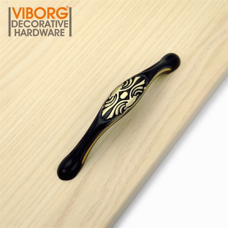 *香港域堡 纯铜美式橱柜柜子把手欧式古铜拉手衣柜门抽屉新中式