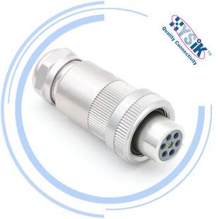 804 7芯金属连接器信号电缆 DIN EN175201 七芯比例换向阀 MOOG