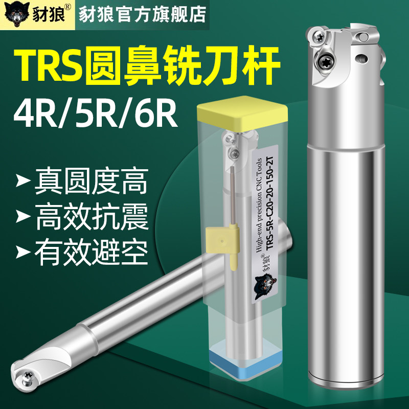 数控TRS圆鼻铣刀杆加工中心R4 R5牛鼻立铣刀杆R6抗震开粗飞刀杆