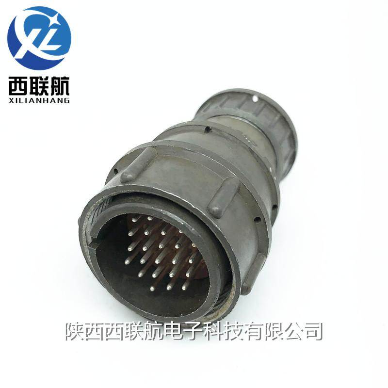 24芯航空插头2PX27J24P连接器电缆头接插件公母接头