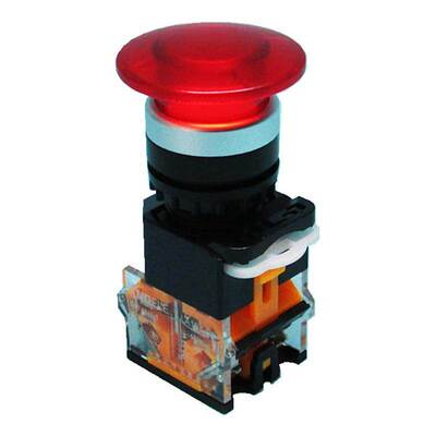 KNDELE蘑菇头常开常闭触点模块式启动开关电源开关LA167-D8-11M