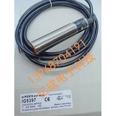 全新IFM易福门接近开关传感器IG5397 IGA3005-BPKG质保一年