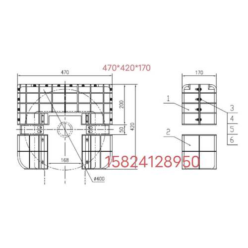 康力轿顶轮防尘罩组件K61002009FB01防护罩轮直径400 470*420*170