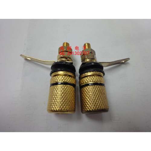 307镀金音响插 金属镀金接线柱 音响插座 喇叭音箱铜柱
