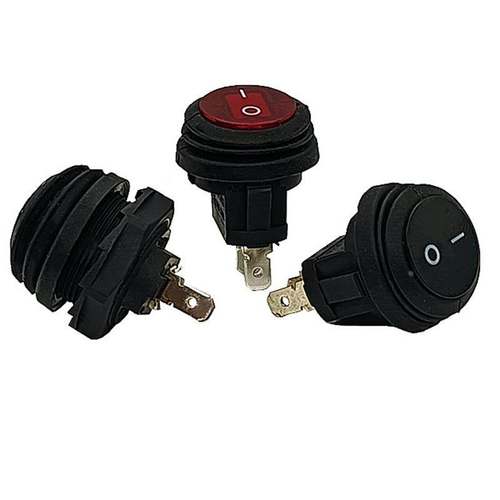 上开上海永星防水翘板开关2脚2档电源开关KCD8-11-FB1B-B-R-01