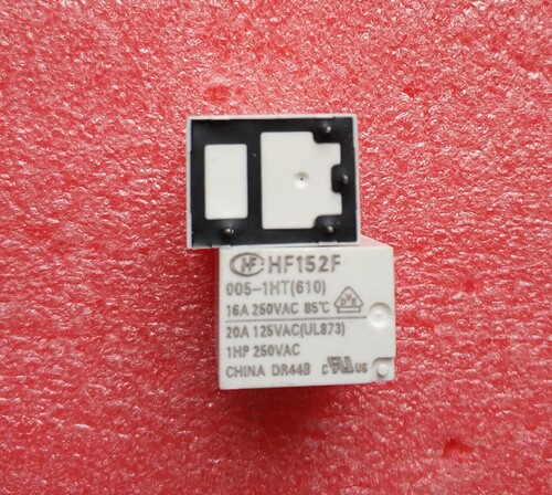 宏发继电器HF152F-005-1HT 12VDC 4脚一组常开17A277VAC
