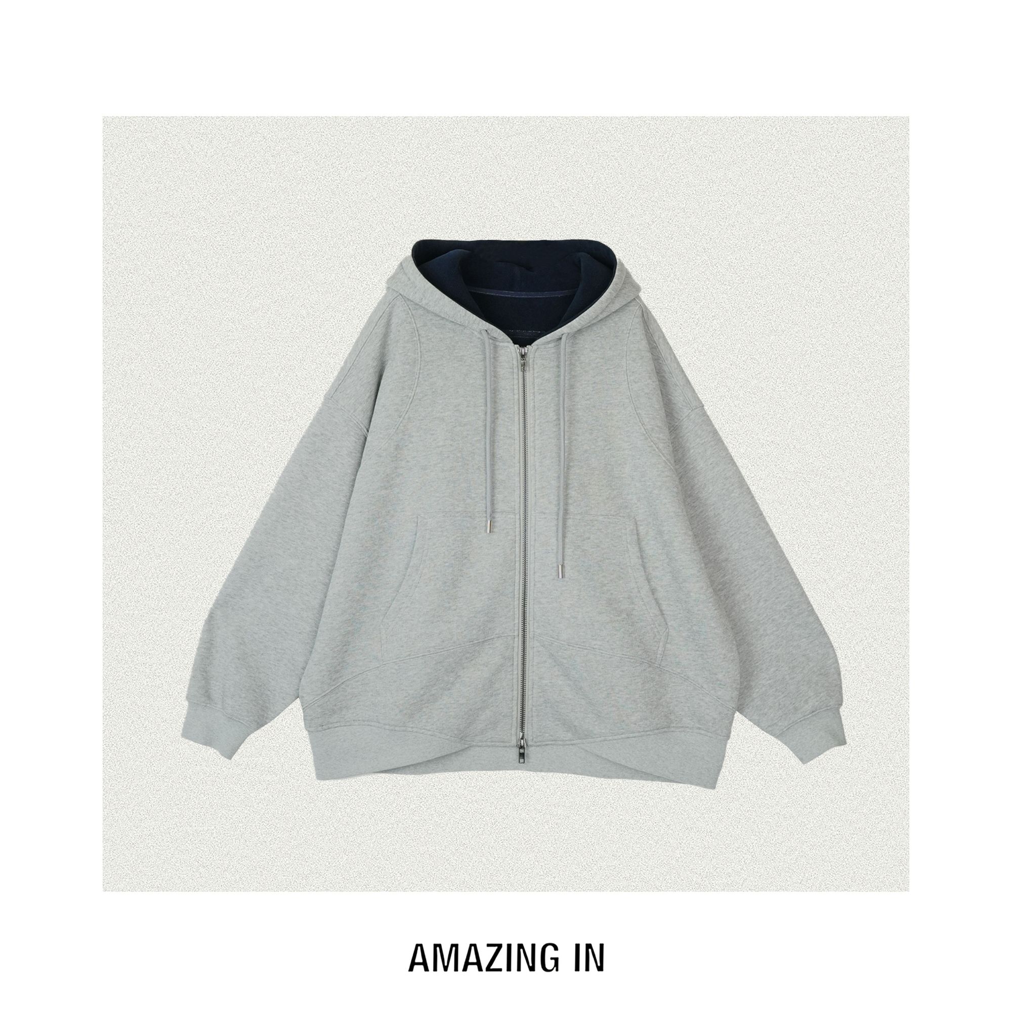 AMAZING IN | 棉质 | 加绒连帽卫衣外套 A251029-AI59CST20251002