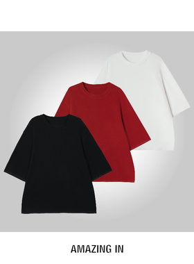AMAZING IN | 细摇粒绒 | 保暖百搭短袖T恤 A251221-AI5CDTE97370