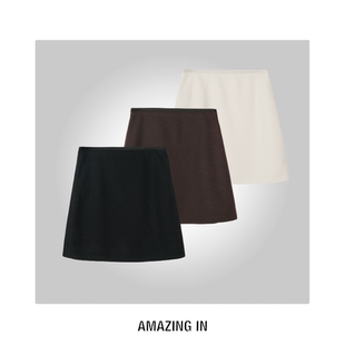 A字高腰半身裙女A251210 醋酸羊毛 AI5CDSK8131 AMAZING