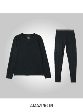 AMAZING IN 保暖加绒桑蚕丝底男士睡衣套装 A251126-AI5BDCT2613