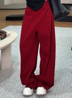 AMAZING IN | 雪花绒棉 |加厚加绒弯刀牛仔裤A251202-AI5CDDT3221